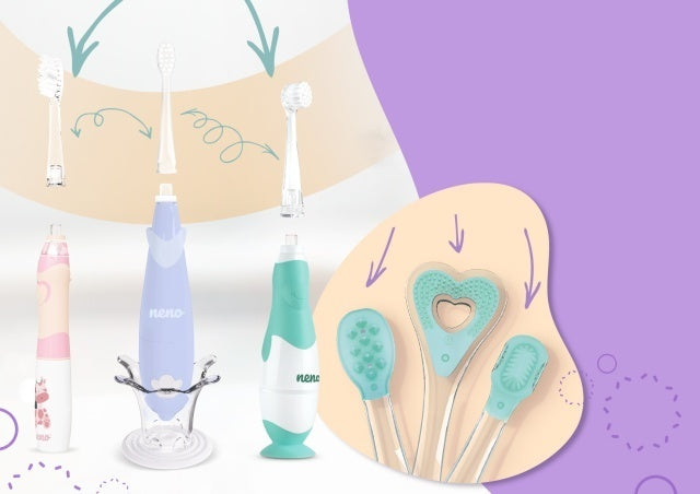 Neno Tutti Mint – periuță de dinți electrică (3-6 ani) - Violet