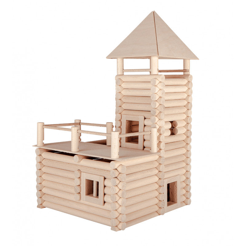Set constructie arhitectura Vario XL, 184 piese din lemn, Walachia [ps:ab0f071d-3c86-46d1-b37b-6299755f8738]