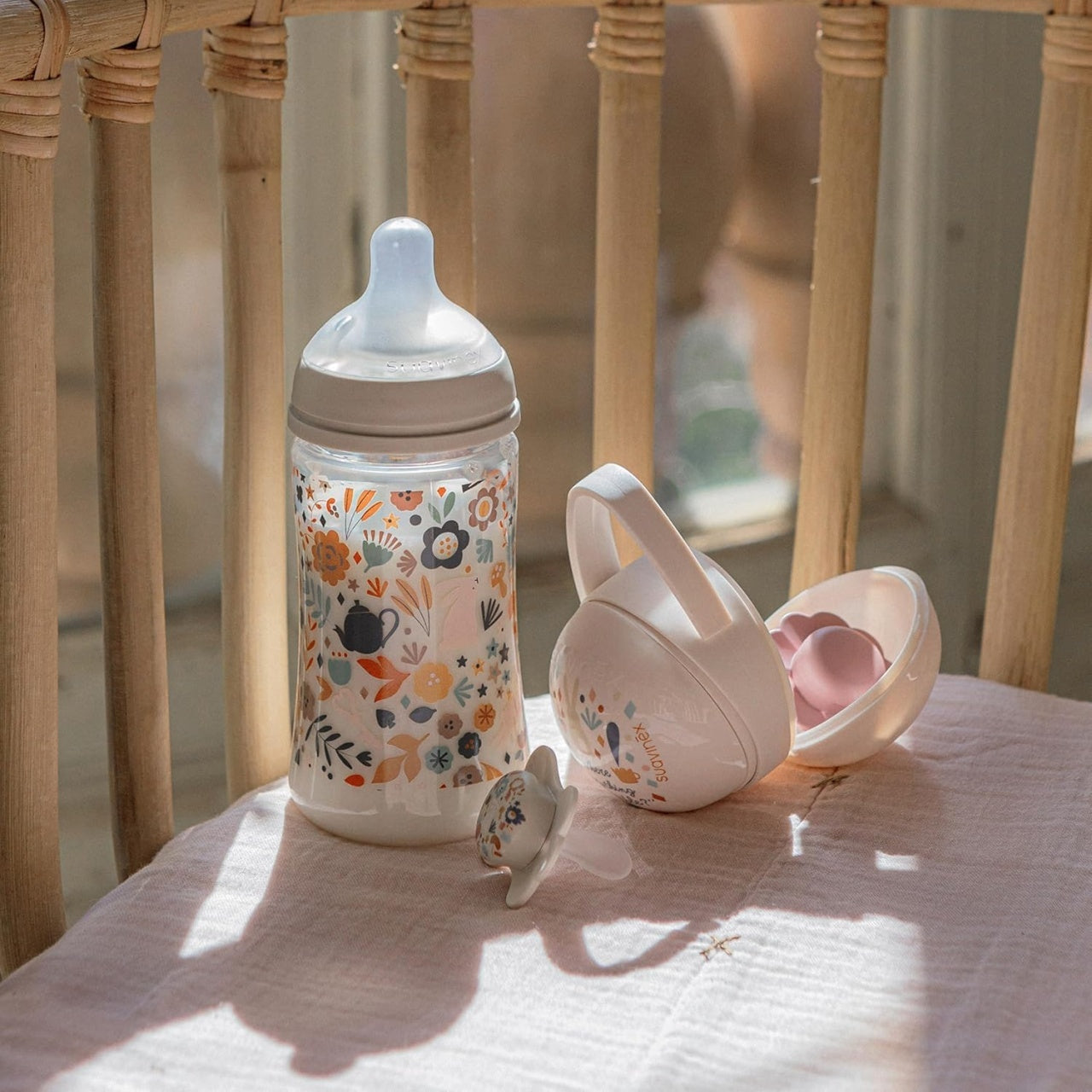 Set cadou Wonderland, roz, Suavinex - Bej