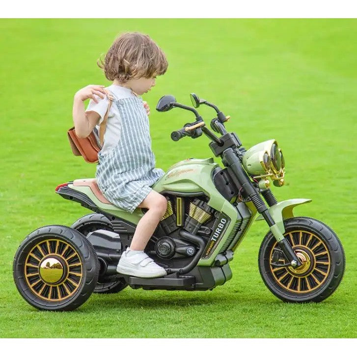 Motocicletă Electrică Flippy, Verde, cu Bluetooth și Lumini - Verde (14) [ps:a5ce65e9-4bb9-4b81-a7ef-df382deb82d8]