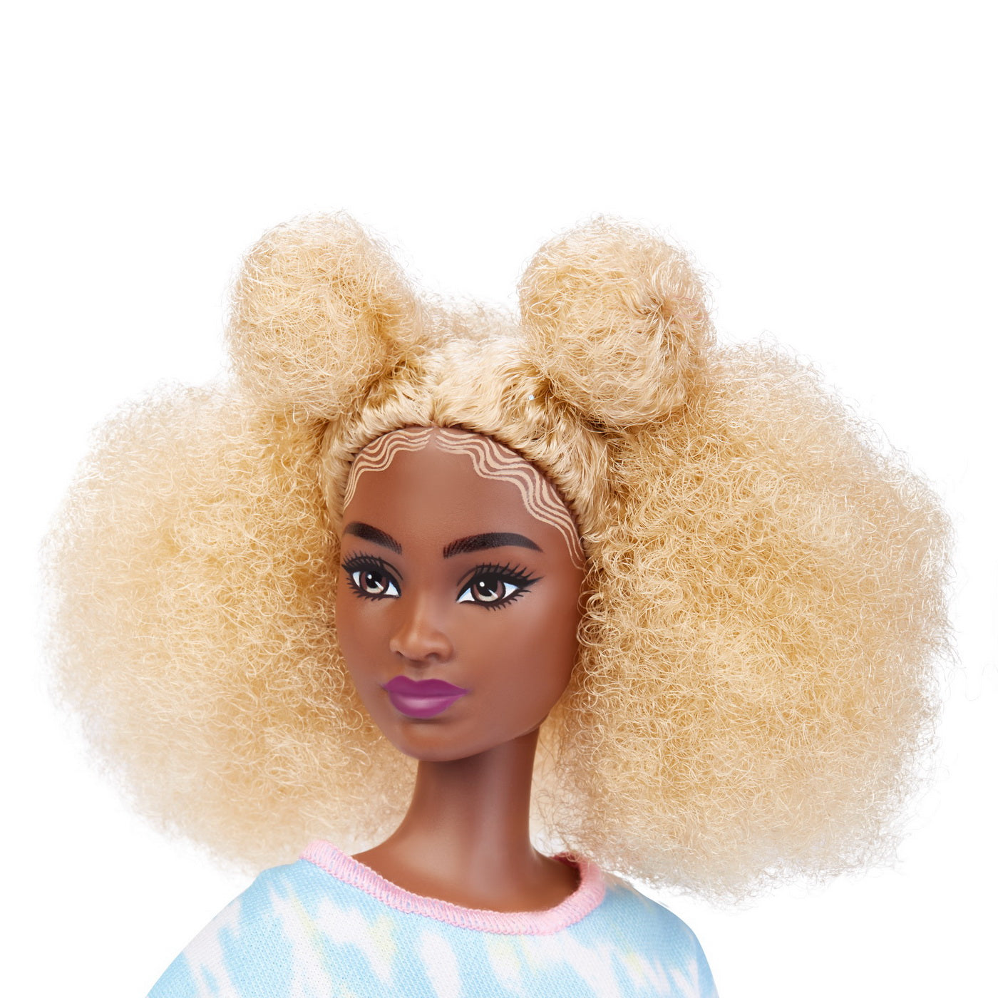 PAPUSA BARBIE FASHIONISTA SATENA CU ROCHIE ROZ CU BULINE - Imagine 15