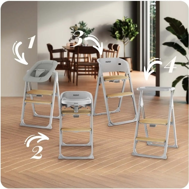 Neno Sapori Black – scaun de hrănire multifuncțional 4 - Gri