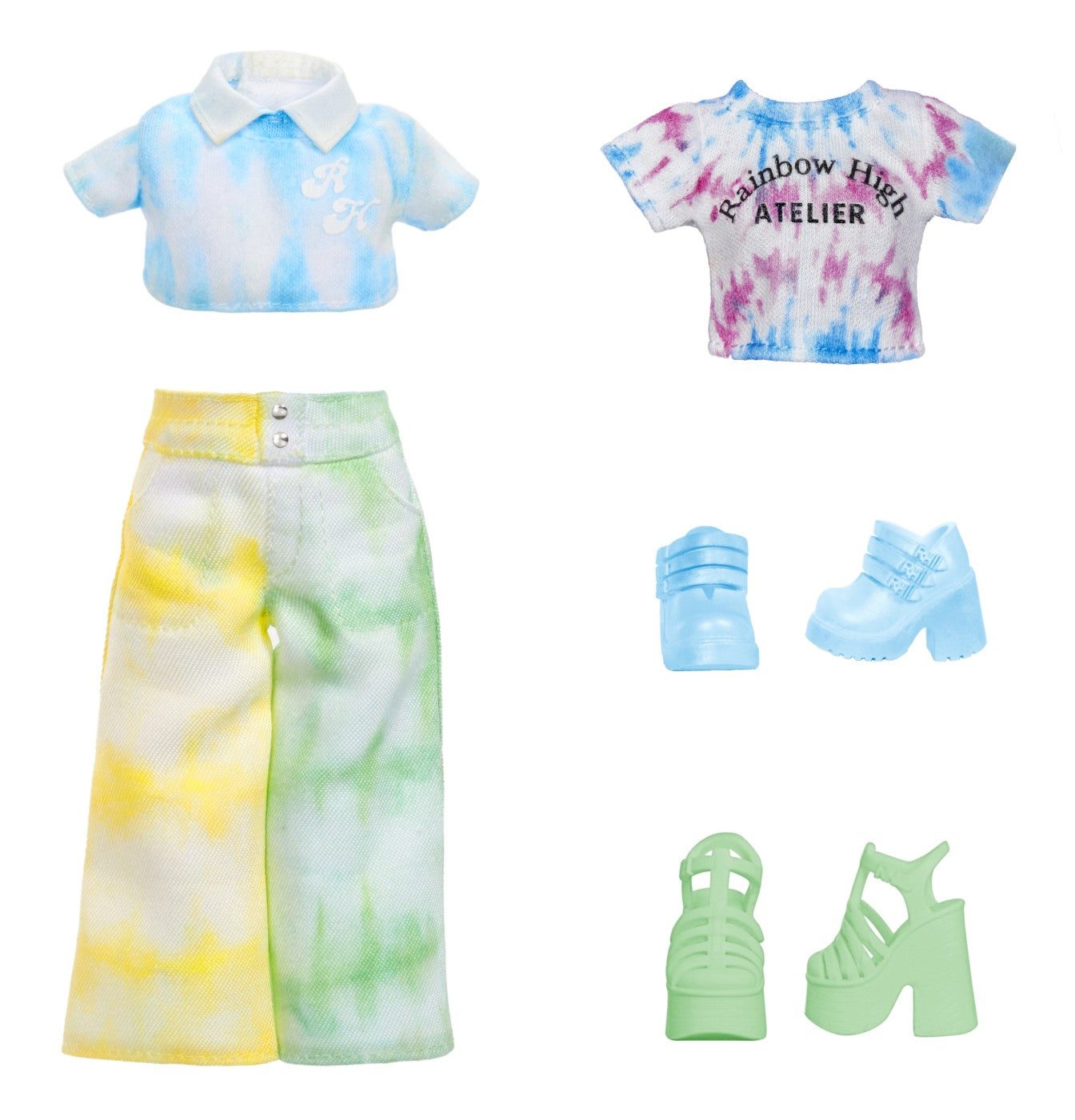 RAINBOW HIGH WATERCOLOR CREATE PAPUSA OCHI CAPRUI MGA - Imagine 16