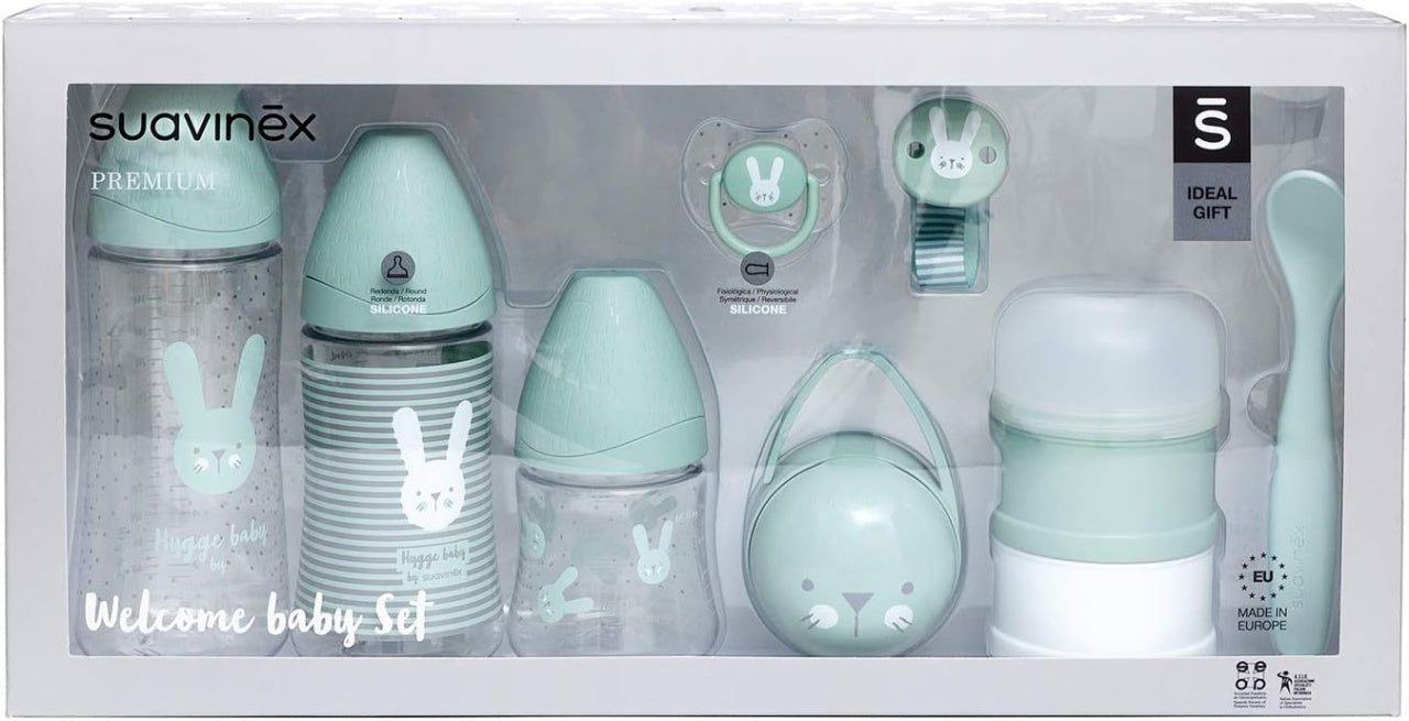 Welcome baby set, verde, Hygge Suavinex [ps:77b68d31-33e4-4e3d-a329-98db222a42f8]