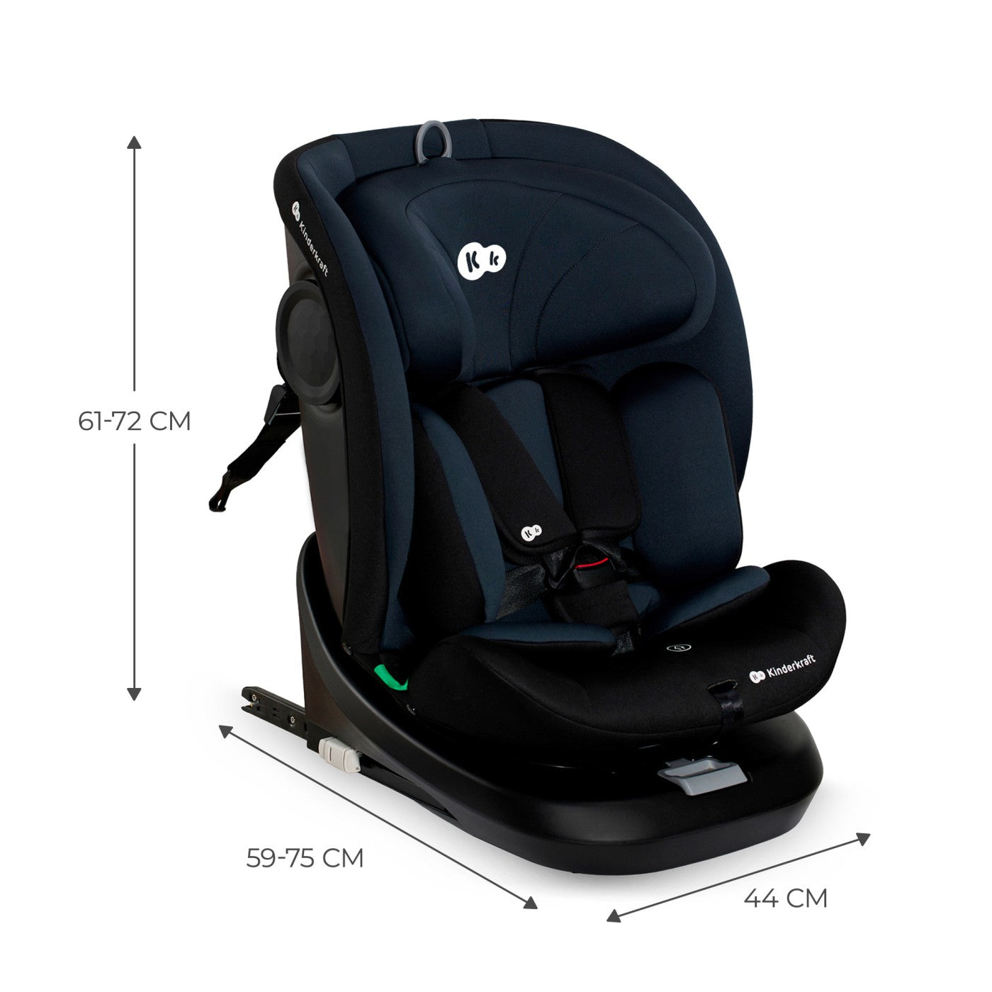 SCAUN AUTO KINDERKRAFT I-GROW I-SIZE 40-150 CM, BLACK - Imagine 16