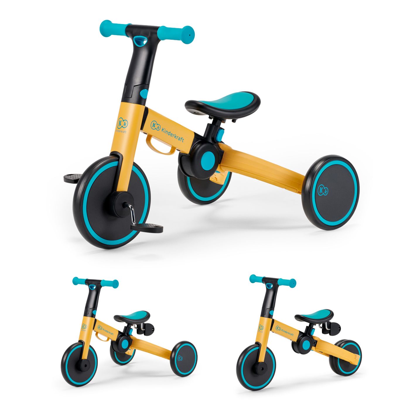 BICICLETA DE ECHILIBRU / TRICICLETA KINDERKRAFT 4TRIKE, - Imagine 16