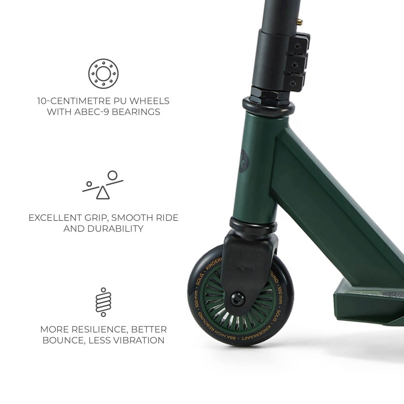 TROTINETA KINDERKRAFT SOLIS, BLACK - Imagine 16