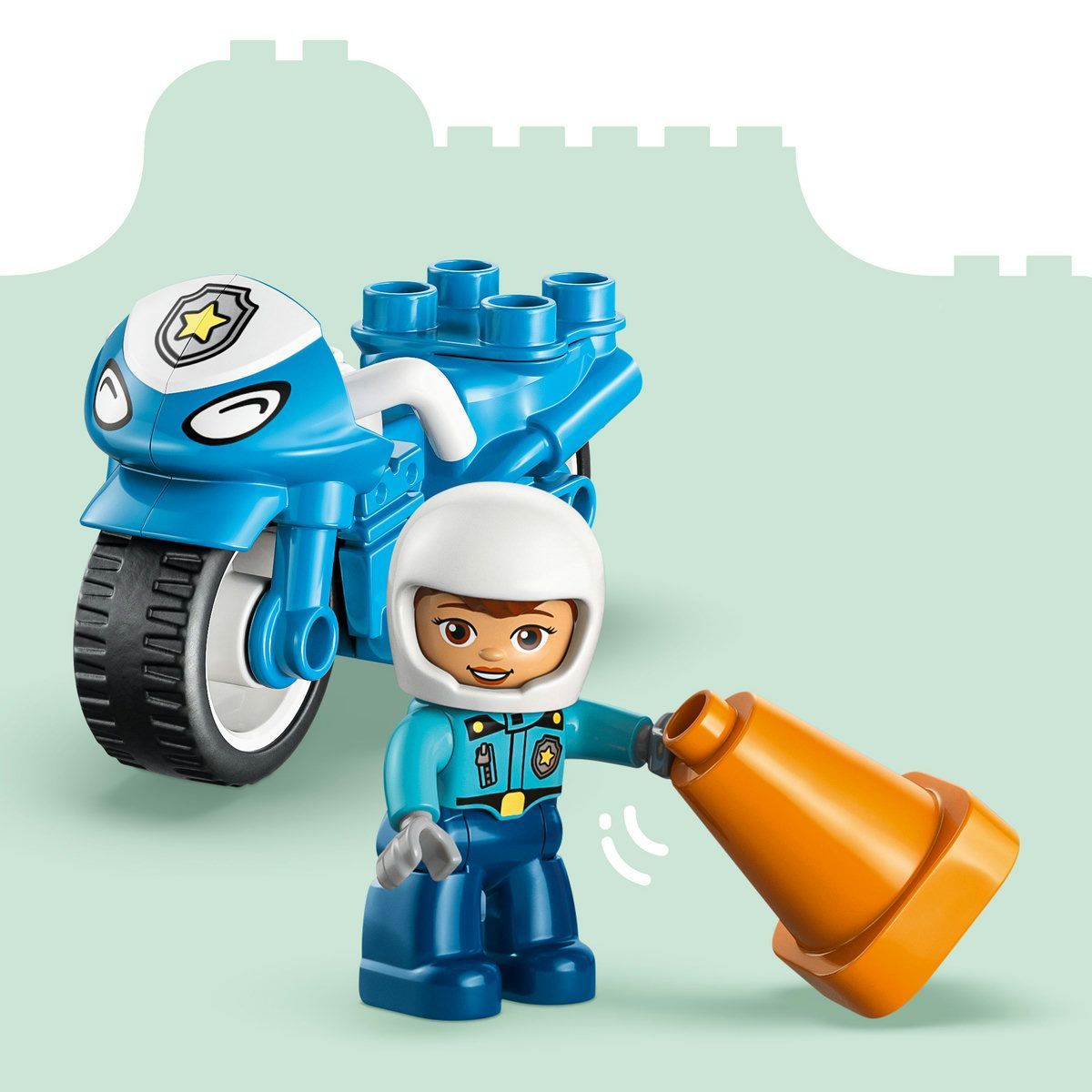 LEGO DUPLO MOTOCICLETA ALBASTRA DE POLITIE 10471 [ps:bef6a7a8-eb84-4aad-abe8-dd6f68d51b86]