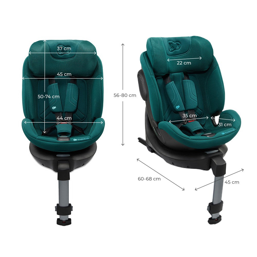 SCAUN AUTO KINDERKRAFT XRIDER 2 I-SIZE 40-150 CM GREY - Imagine 17
