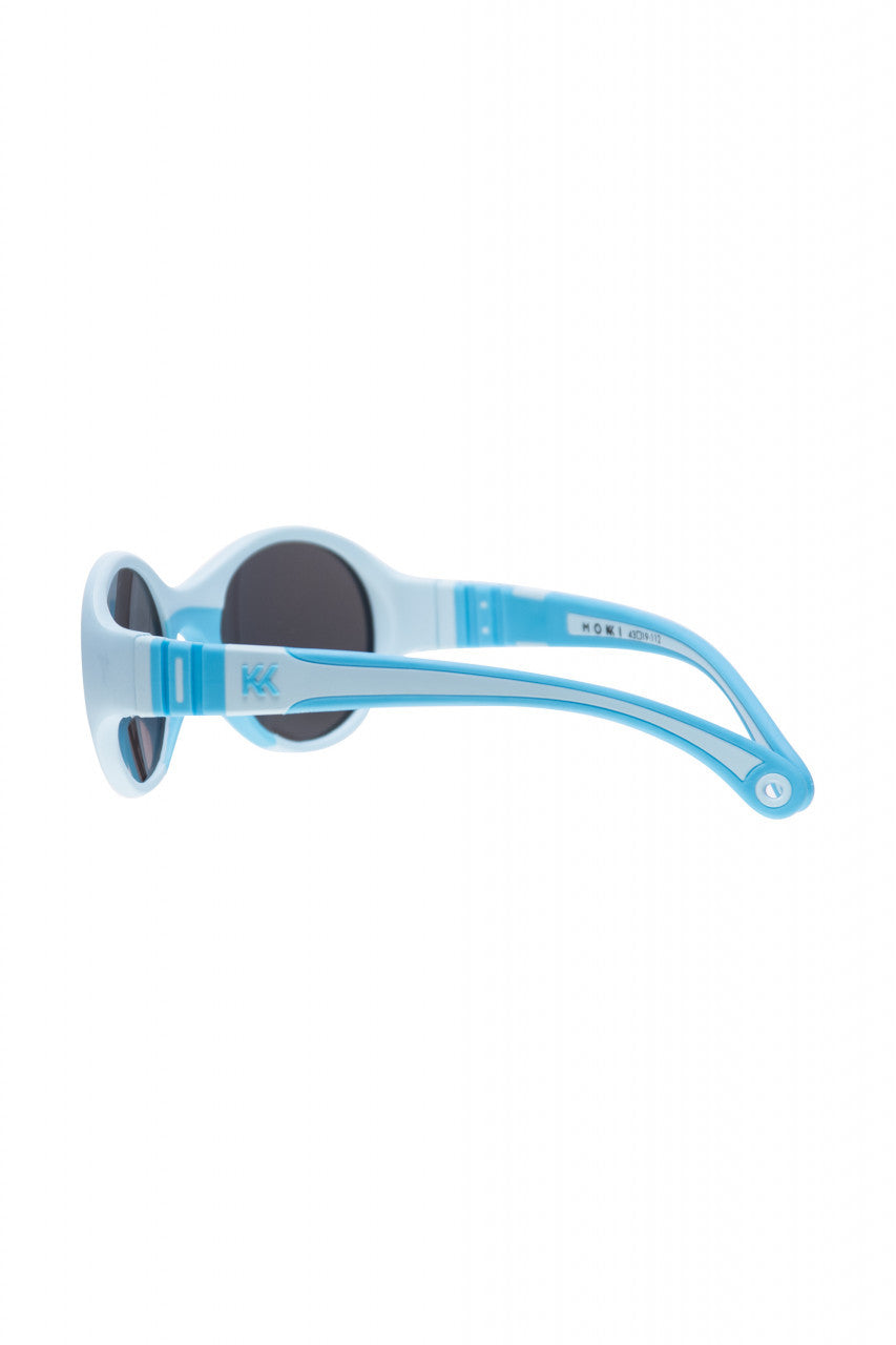 Ochelari de soare pentru copii MOKKI Click & Change, protectie UV, bleu, 0-2 ani, set 2 perechi [ps:b7f8ec61-a02f-4294-8d17-323baf53e327]