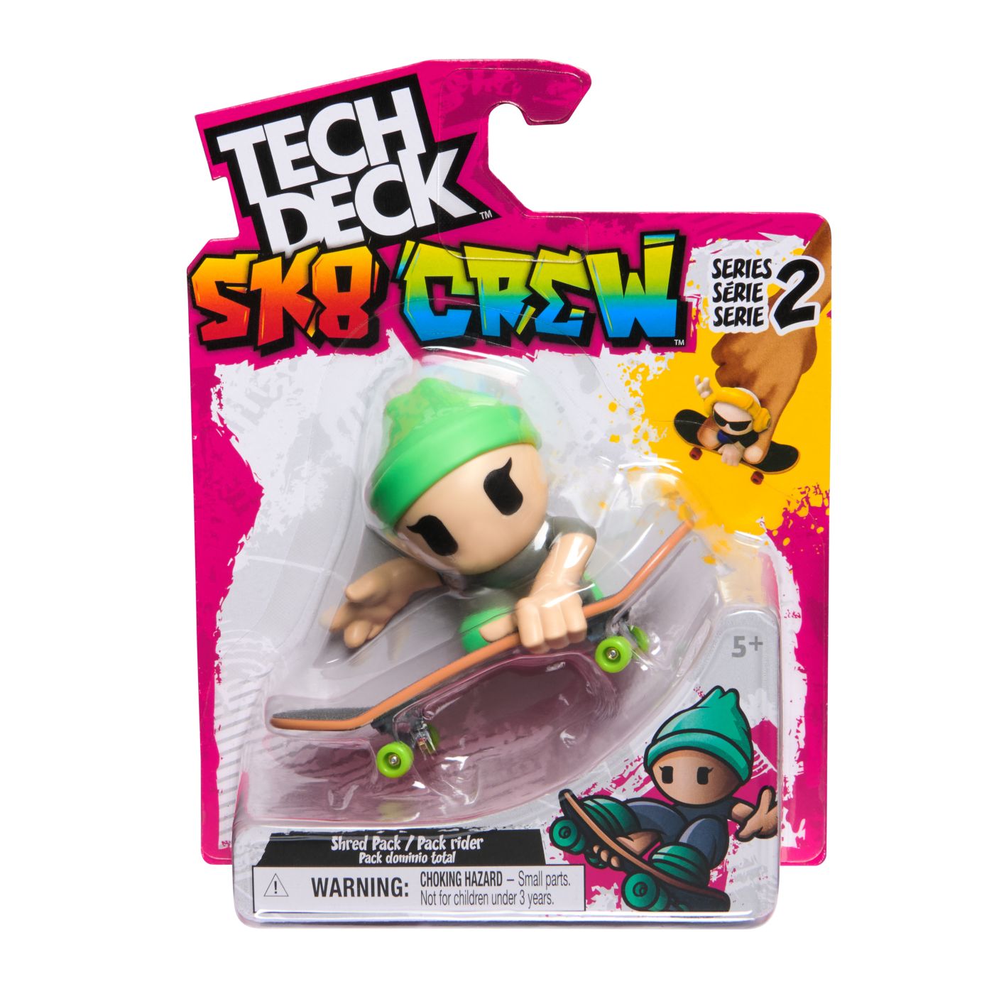 TECH DECH SK8 CREW PACHET PLACA SI FIGURINA 9.6CM CASTI - Imagine 17