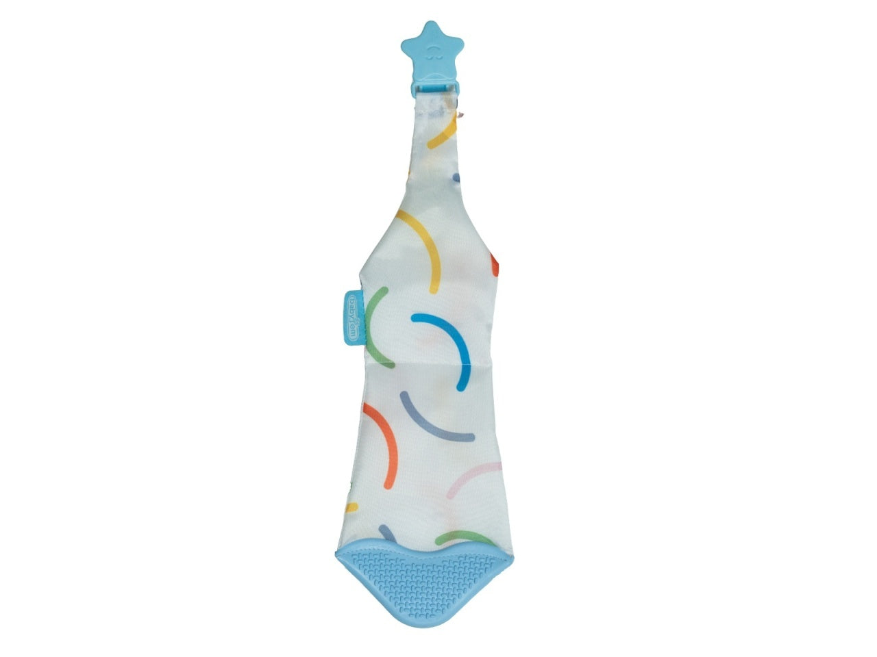 Cravata bebelusi cu accesoriu de dentitie BabyJem - Bleu