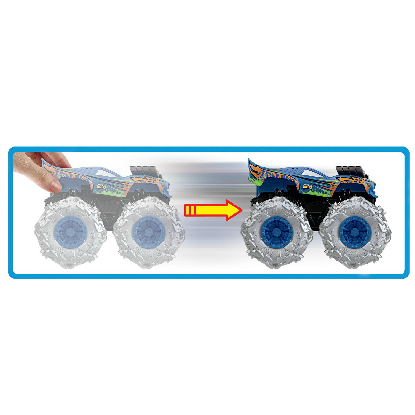 HOT WHEELS MONSTER TRUCK MASINUTA TWISTER TREDZ BONE - Imagine 17