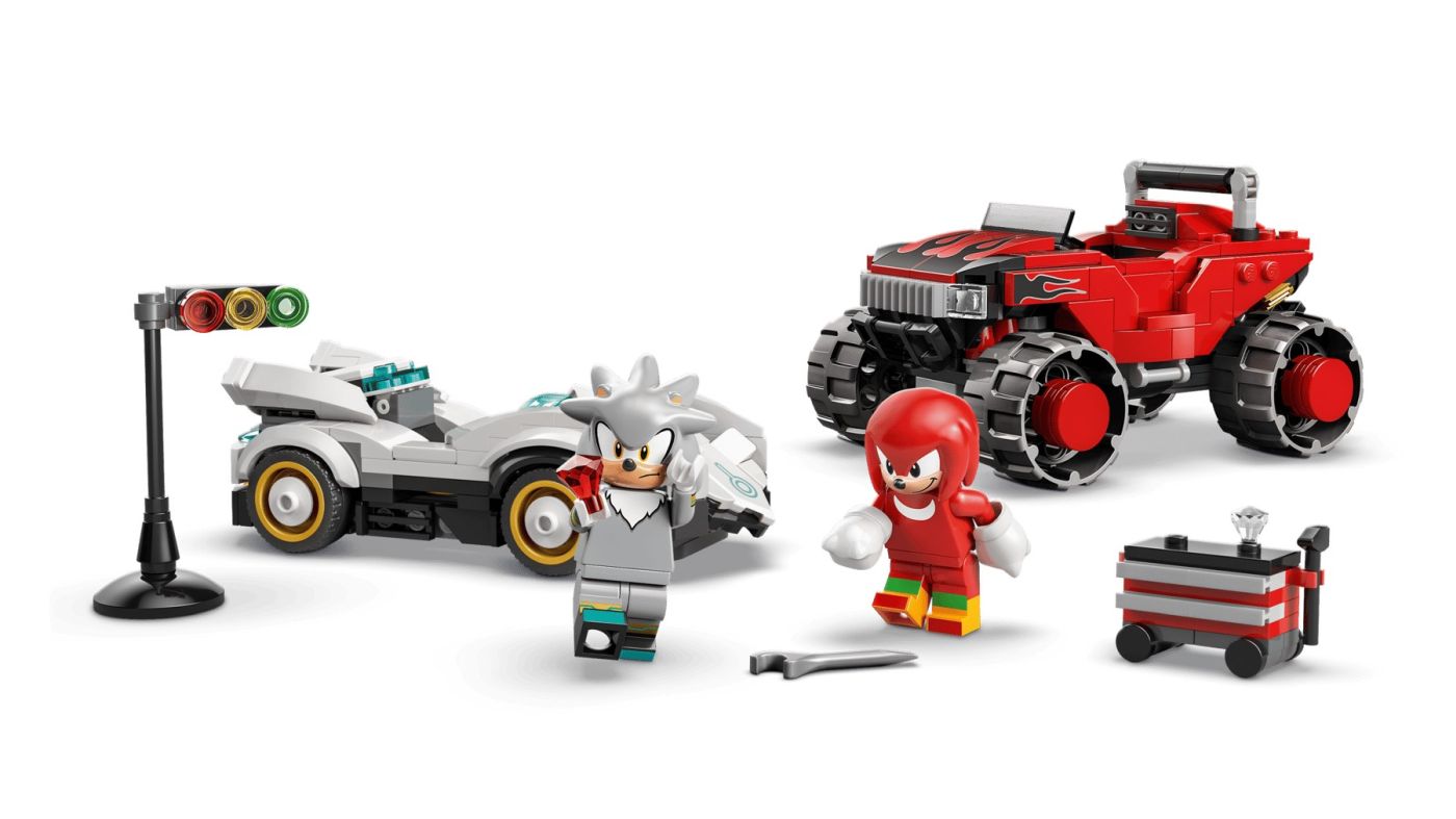 LEGO SONIC MASINA LUI SILVER VS CAMIONUL GIGANT AL LUI KNUCKLES 77118 [ps:a43252cc-2036-422e-b087-b8e09f7f53bd]