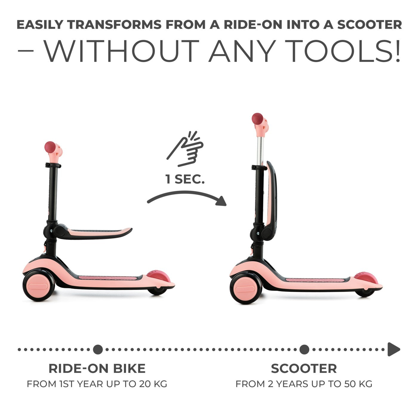 TROTINETA KINDERKRAFT HALLEY, GRASSLAND GREEN - Imagine 18