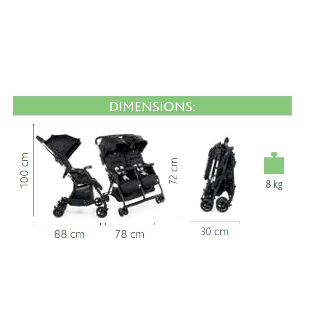 Carucior gemeni Chicco Ohlala, Black Night (Negru), 0luni+ - Default Title (18) [ps:2140e4b8-7c84-4843-a896-a967ce9917ca]