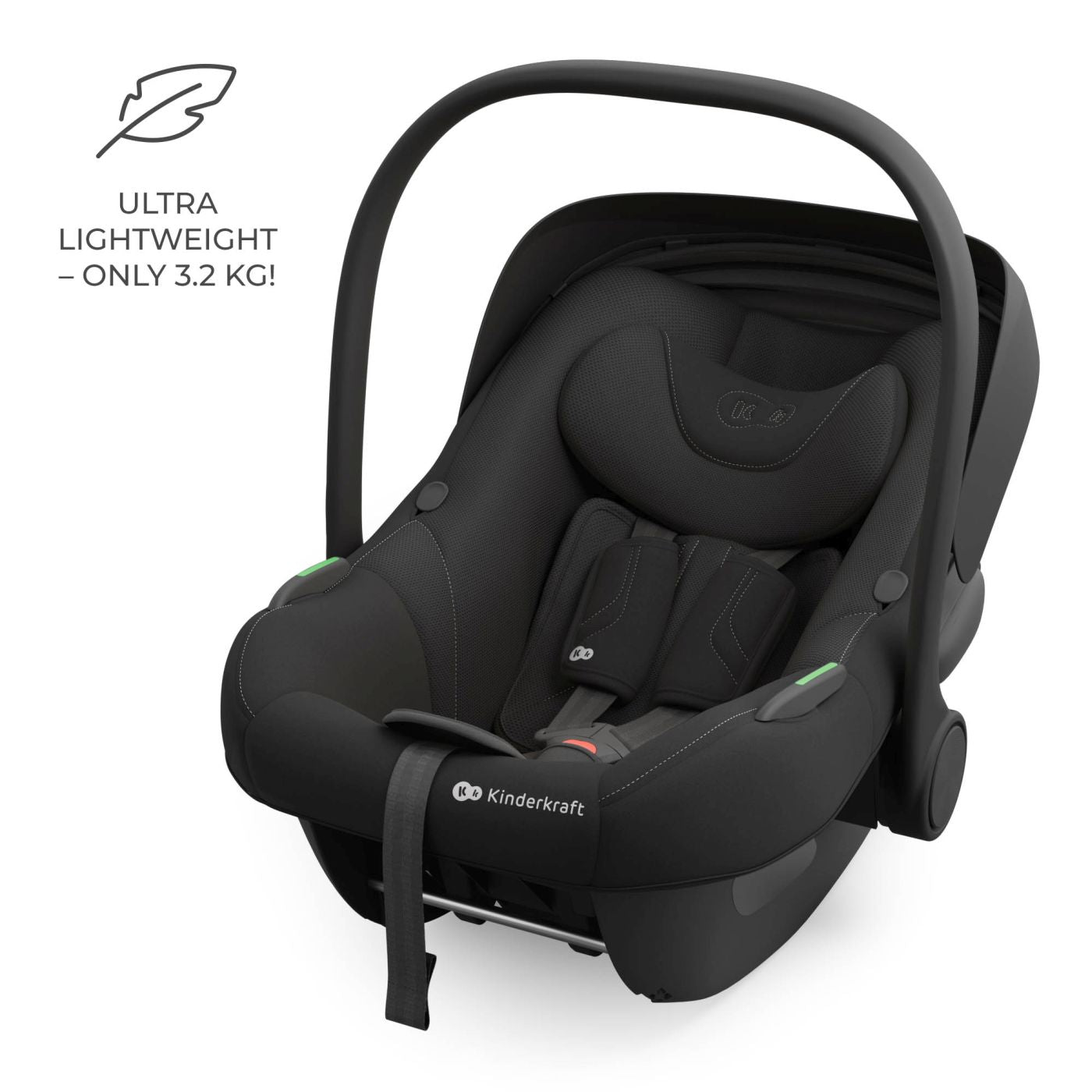 SCOICA AUTO KINDERKRAFT I-LITE 40-87 CM, BLACK - Imagine 18