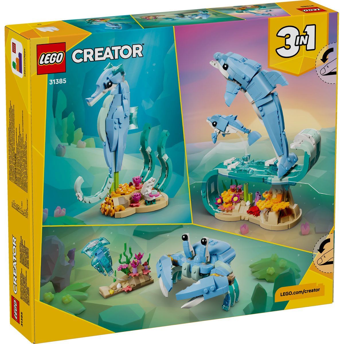 LEGO CREATOR ANIMALE MARINE DELFINI SUPERBI 31385 [ps:b780209c-c170-471e-8d20-01ee807510fb]