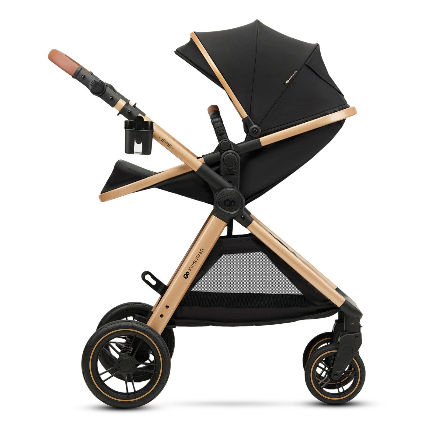 CARUCIOR KINDERKRAFT ESME, 3 IN 1, PURE BLACK [ps:a237fb52-67e3-484e-977c-438f02dfdf19]