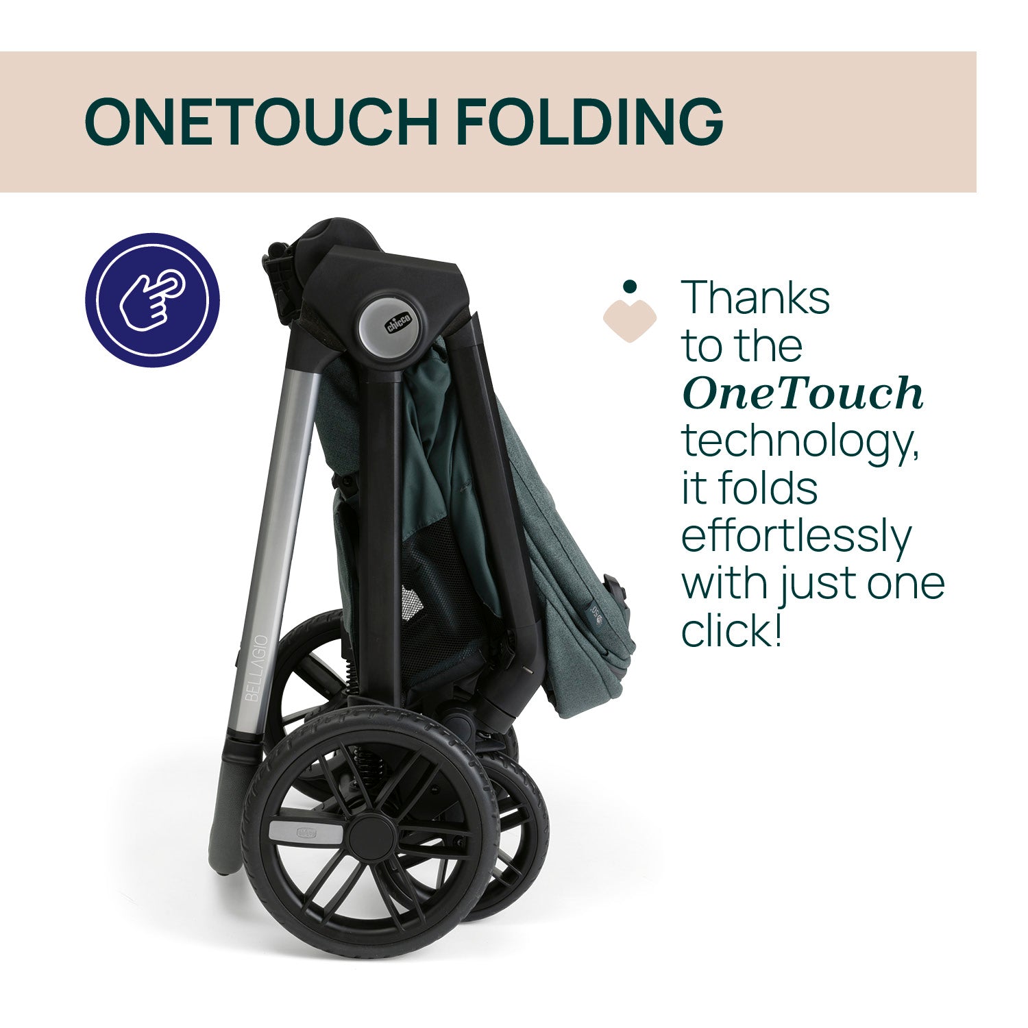 Carucior copii 3 in 1 Chicco Bellagio, Fir Tree (verde - Default Title (18) [ps:384592f2-7224-4643-8b9e-c44dbef21bc1]
