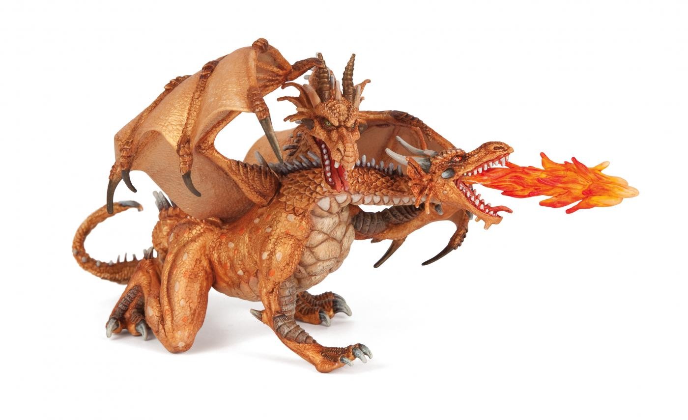 PAPO FIGURINA DRAGON ROSU CU FLACARA - Imagine 19