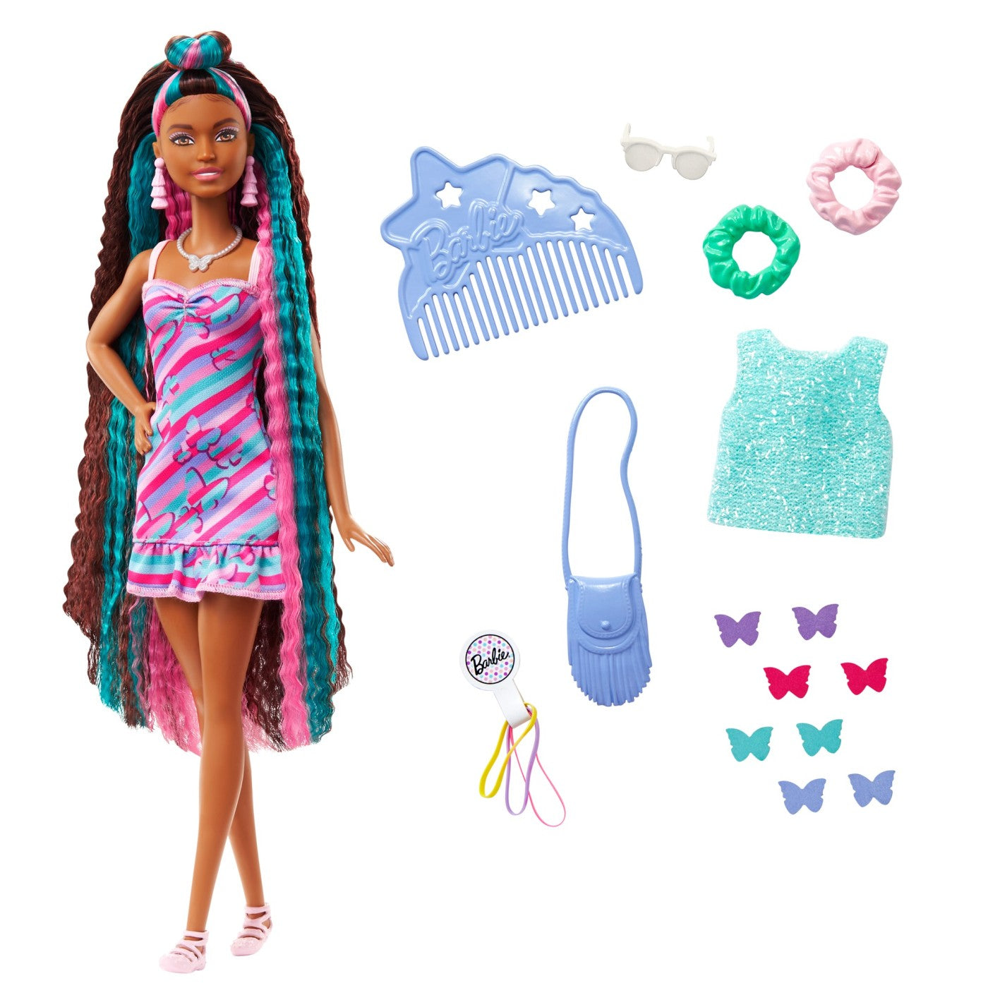 BARBIE TOTALLY HAIR PAPUSA BARBIE BLONDA Mattel - Imagine 19