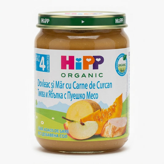 *HiPP MENIU DOVLEAC SI MAR CU CARNE CURCAN 190G (HPMDOVLMARCURC) [ps:9570619d-0939-4d24-83e0-8305754f7954]