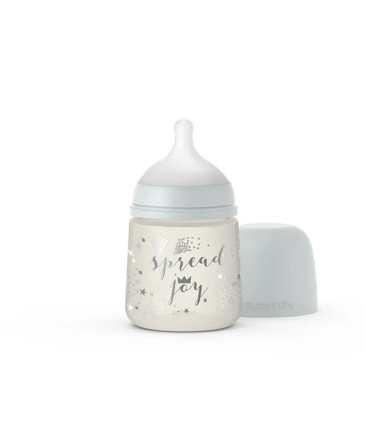 Biberon SX Pro 150ml, debit lent S – Coroană Gri | Spread Joy [ps:b936b37c-1e68-47e0-b986-d35b5ebd436a]