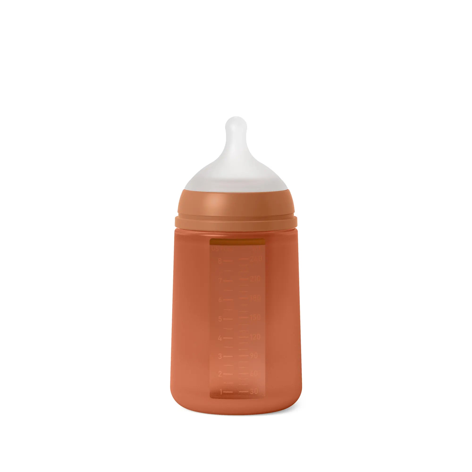 Biberon din silicon SX Pro 240ml, debit mediu - ROSU CĂRĂMIDĂ | Colour Essence [ps:31be2375-02f6-49cf-ae2c-4fcafdbac1c7]