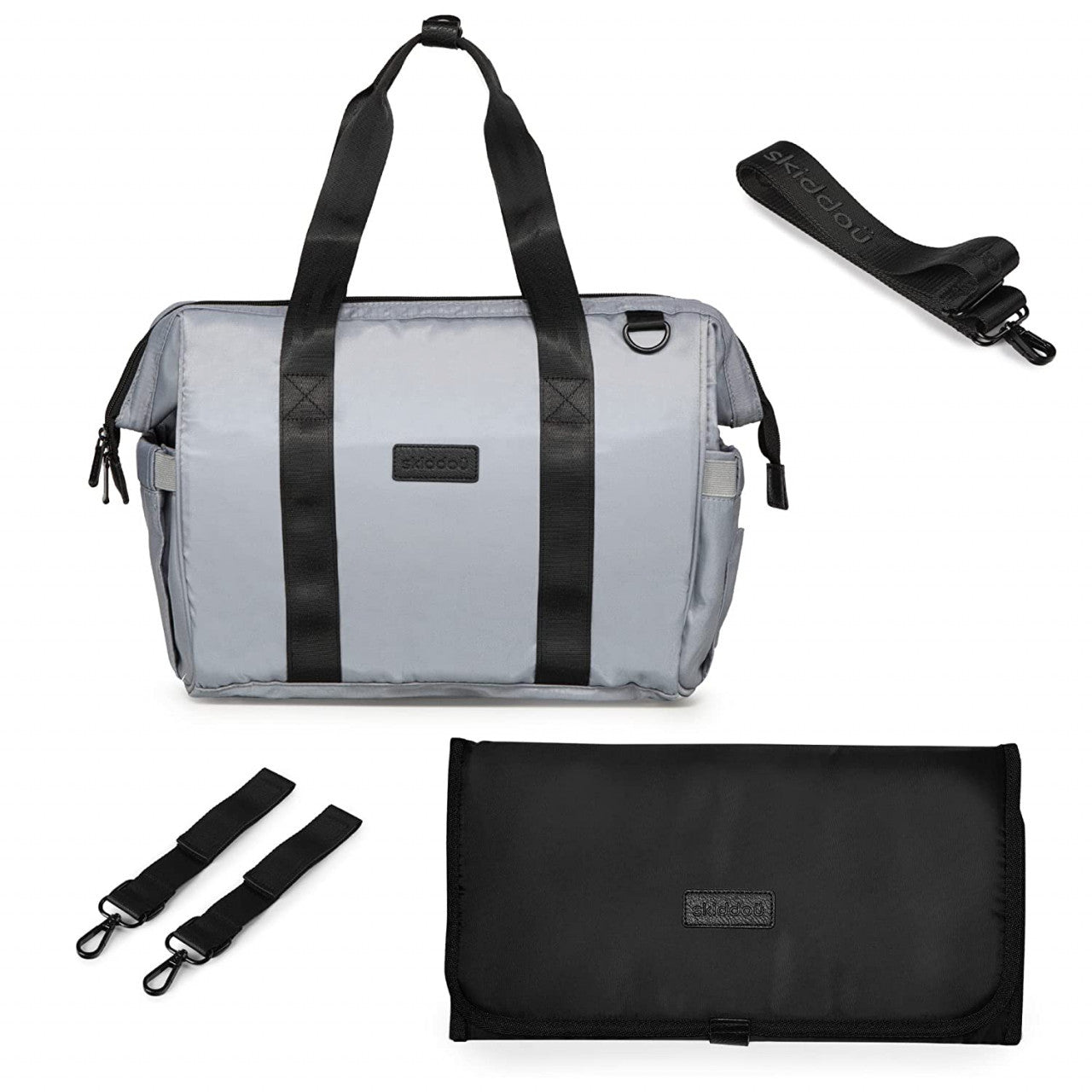 Geanta multifunctionala pentru parinti Skiddou Inger, - Gri