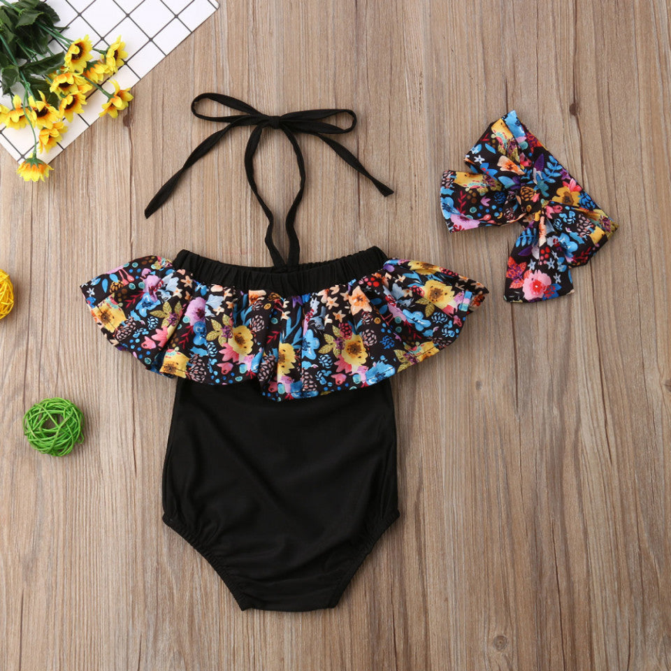 Costum de baie cu bulinute alb/negru Drool (Culoare: - Imagine 20