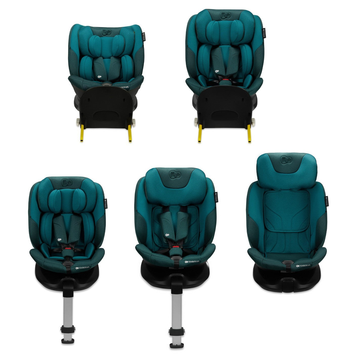 SCAUN AUTO KINDERKRAFT I-FIX, I-SIZE 40-150 CM, GRAPHITE - Imagine 20