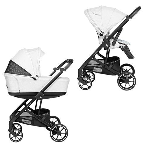 Carucior 2 in 1 Skiddou Moss Normandic Dream, Gri - Negru