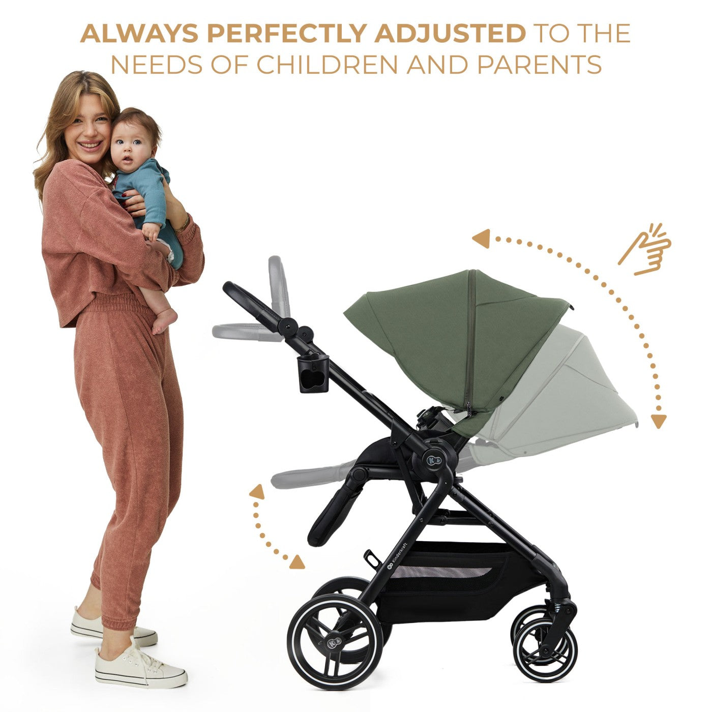 CARUCIOR KINDERKRAFT YOXI 3IN1 (MINK PRO) PURE BLACK - Imagine 21