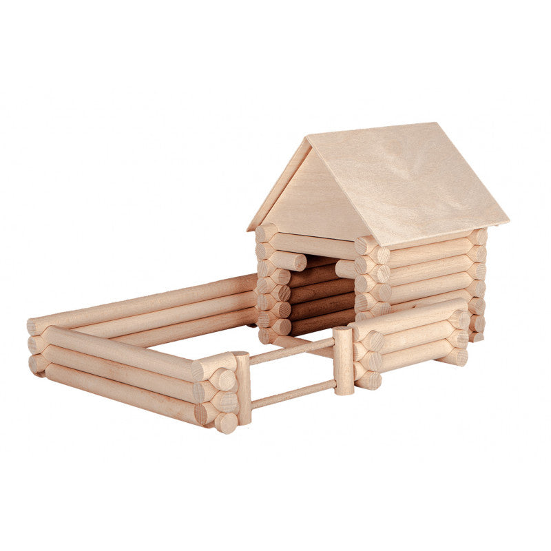 Set constructie arhitectura Vario XL, 184 piese din lemn, Walachia [ps:1d1e8e8b-2813-40fb-b401-4e90e20a55e7]
