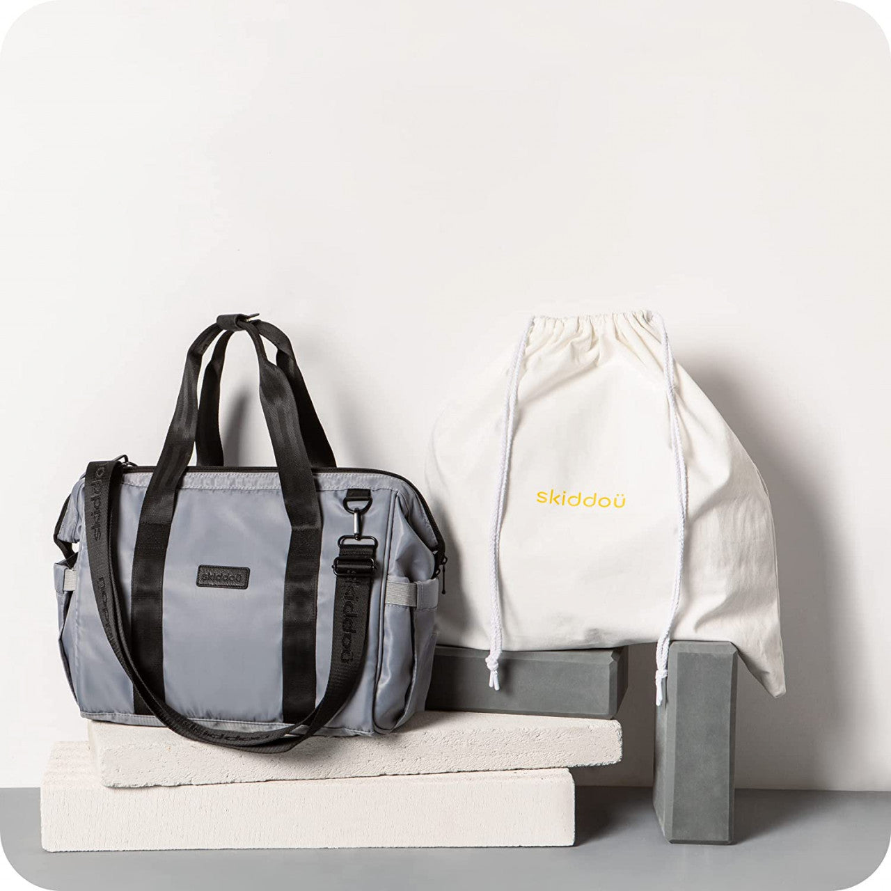 Geanta multifunctionala pentru parinti Skiddou Inger, - Gri