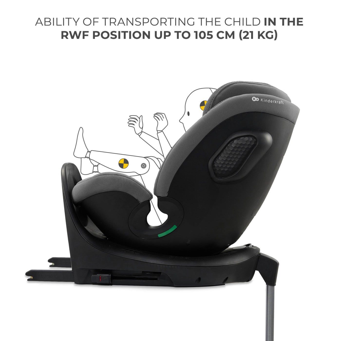 SCAUN AUTO KINDERKRAFT XRIDER 2 I-SIZE 40-150 CM GREY [ps:d0ca353d-9f6e-4e88-98b7-5fe7bd2162d3]