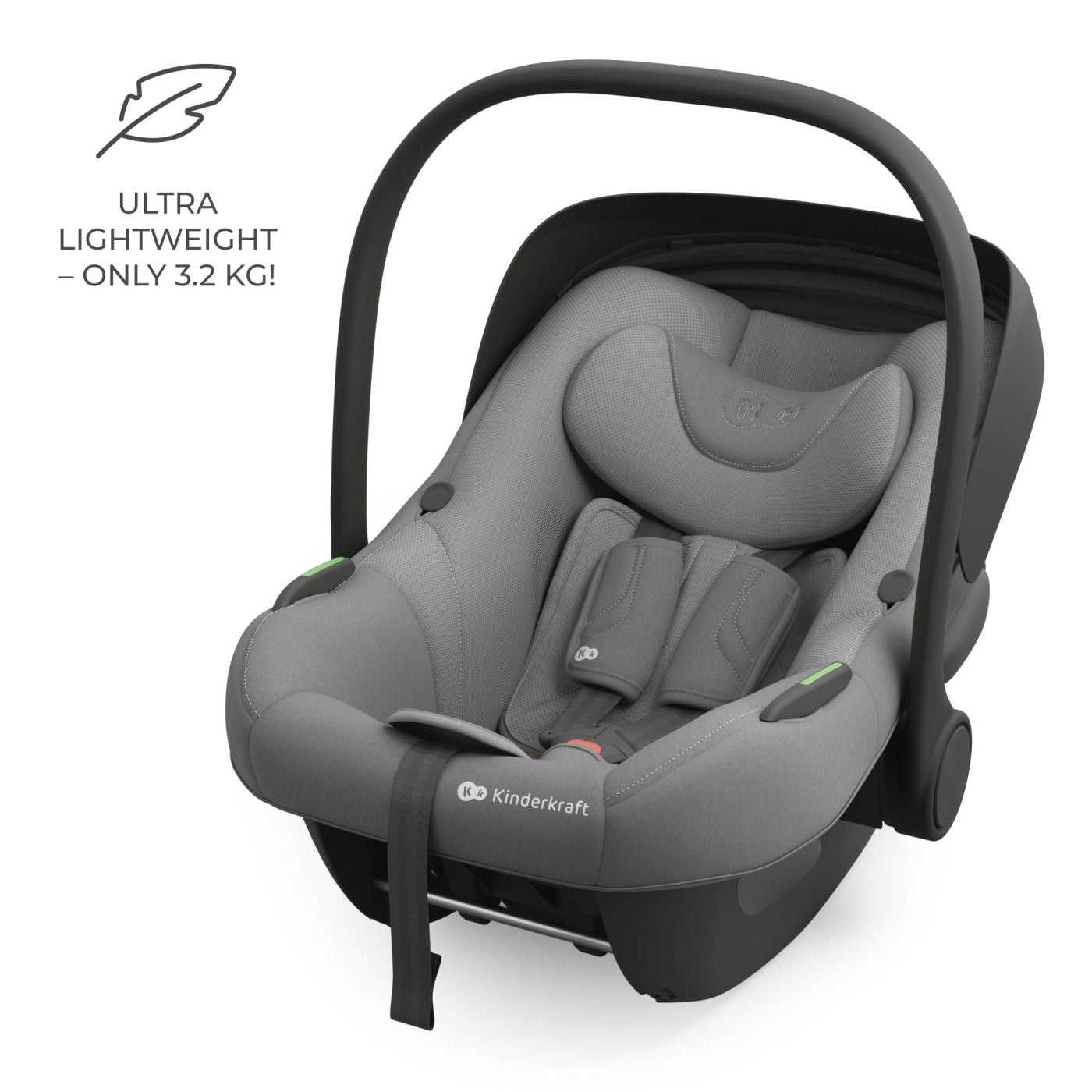 SCOICA AUTO KINDERKRAFT I-LITE 40-87 CM, BLACK - Imagine 22
