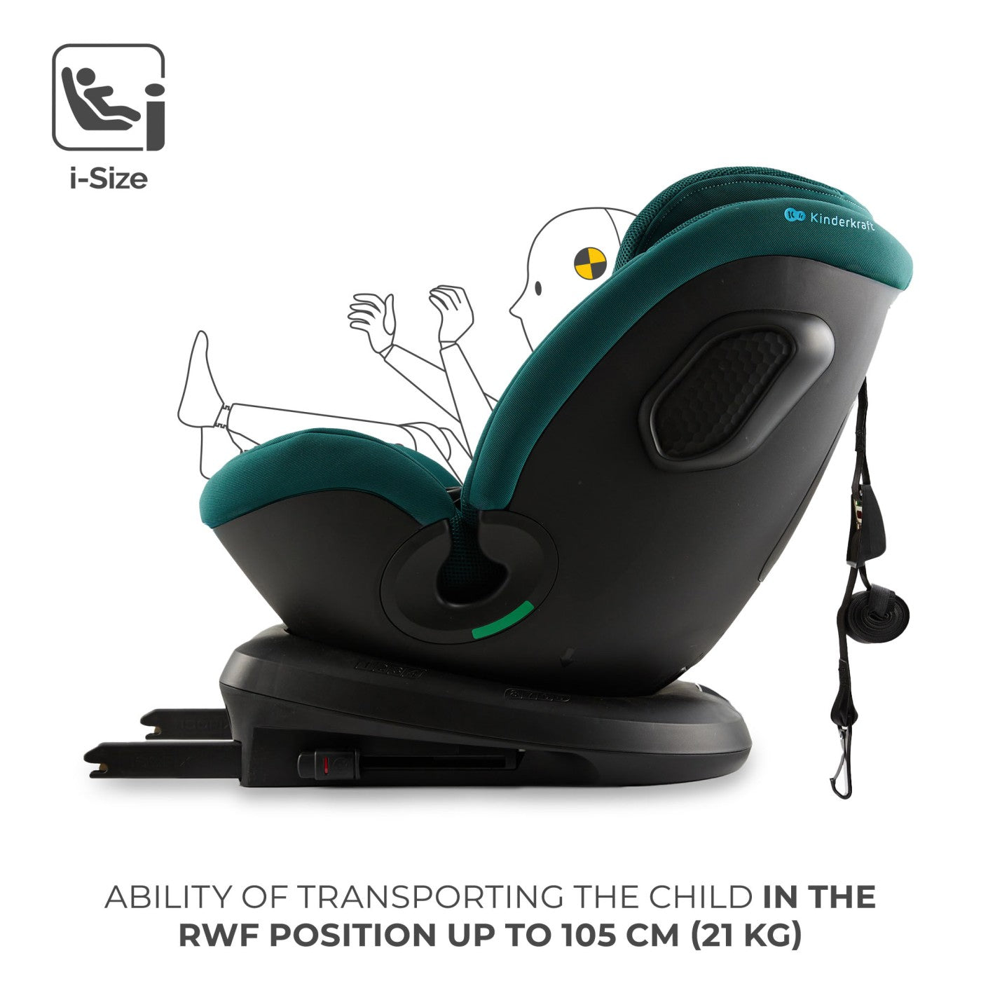 SCAUN AUTO KINDERKRAFT XPEDITION 3 I-SIZE 40-150 CM, BLACK - Imagine 23