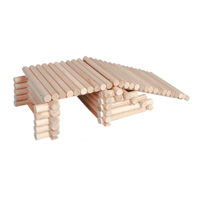 Set constructie arhitectura Vario XL, 184 piese din lemn, Walachia [ps:1efc310f-533e-4a35-967f-34ab6b4c5a87]