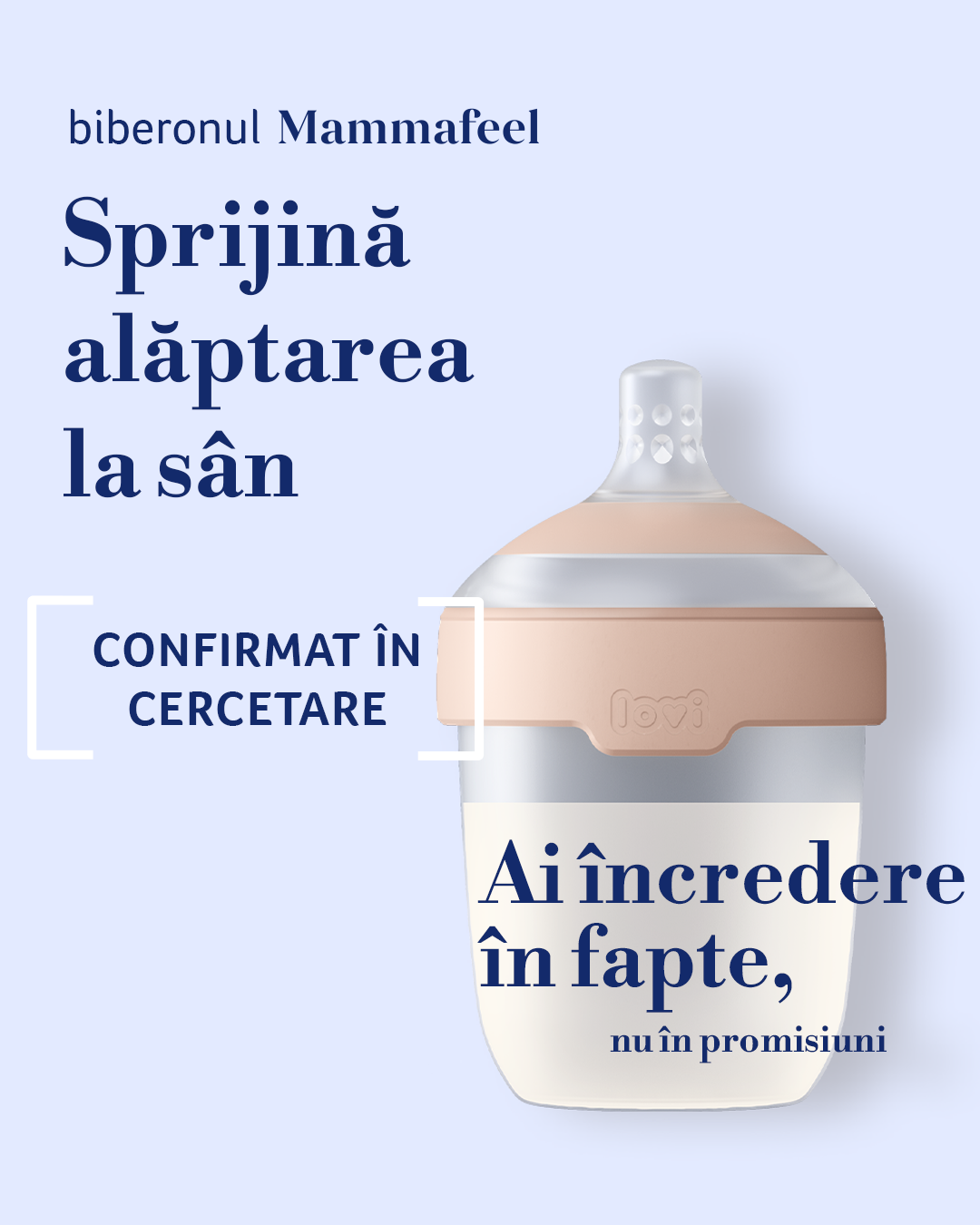 Biberon Mammafeel cu tetina anti-colic 150 ml 21/595, LOVI [ps:02fe2548-9b6e-43d3-97bd-48d45edb0b73]