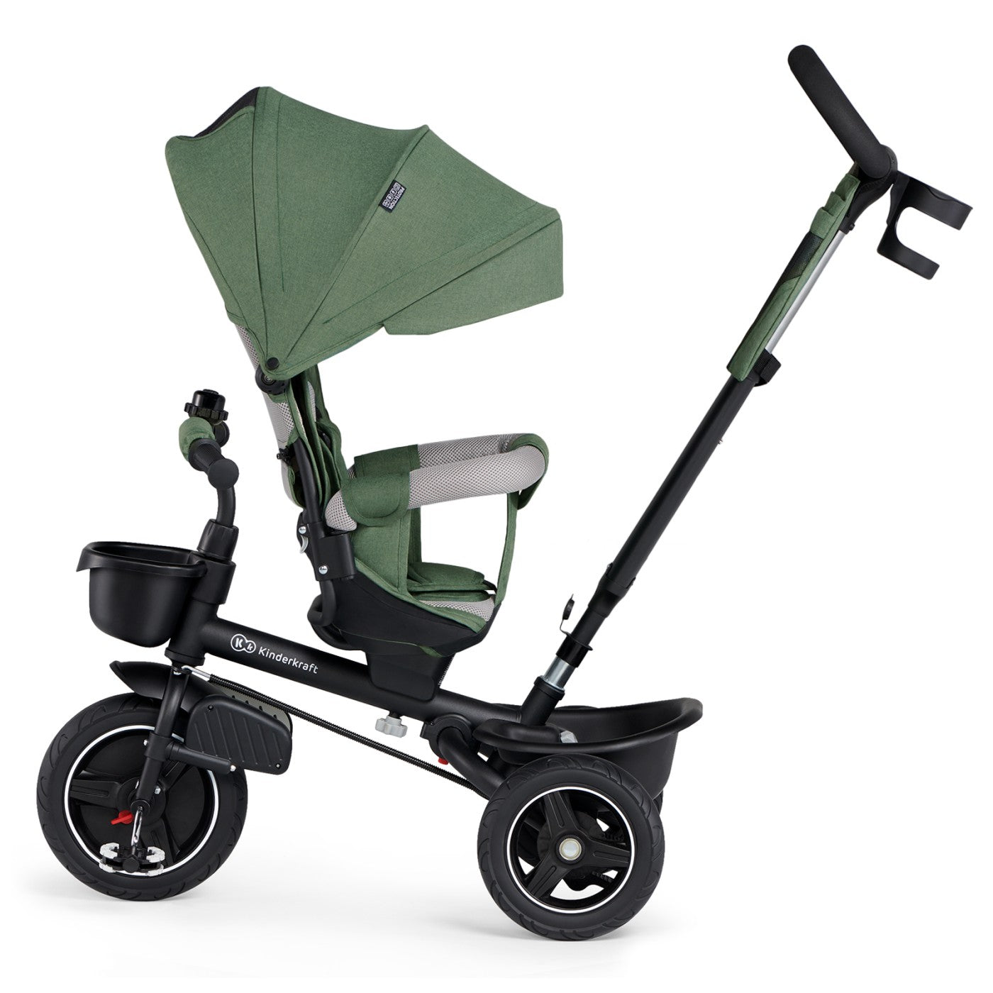 TRICICLETA KINDERKRAFT SPINSTEP, GREY - Imagine 24
