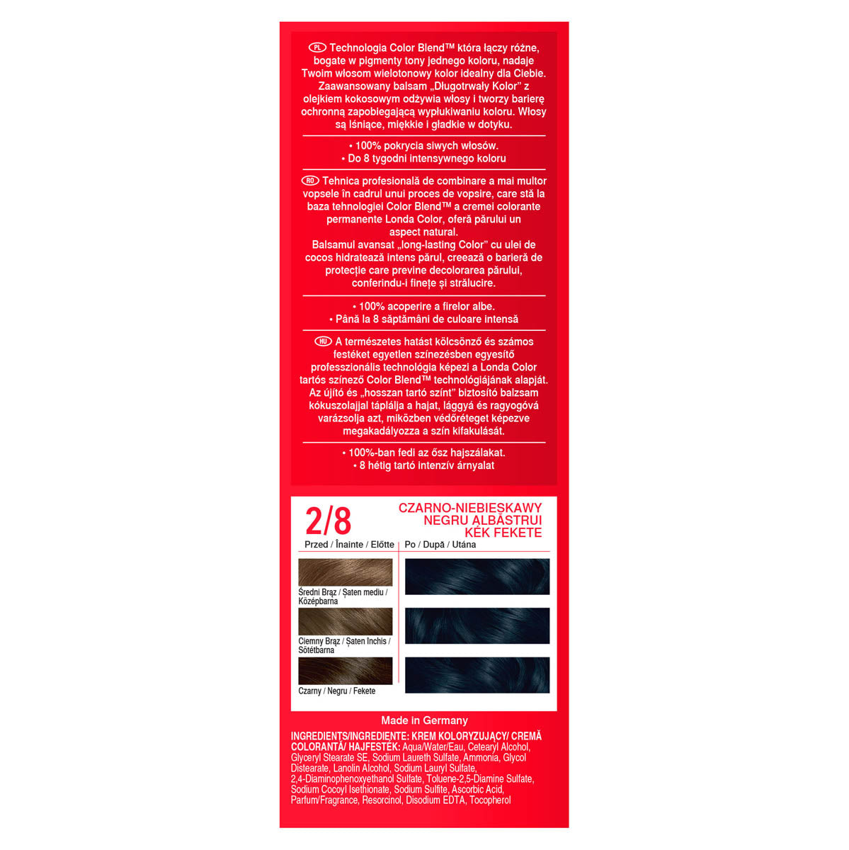 LONDA Color, vopsea de par, nuanta negru, nr 2/0 - Imagine 24