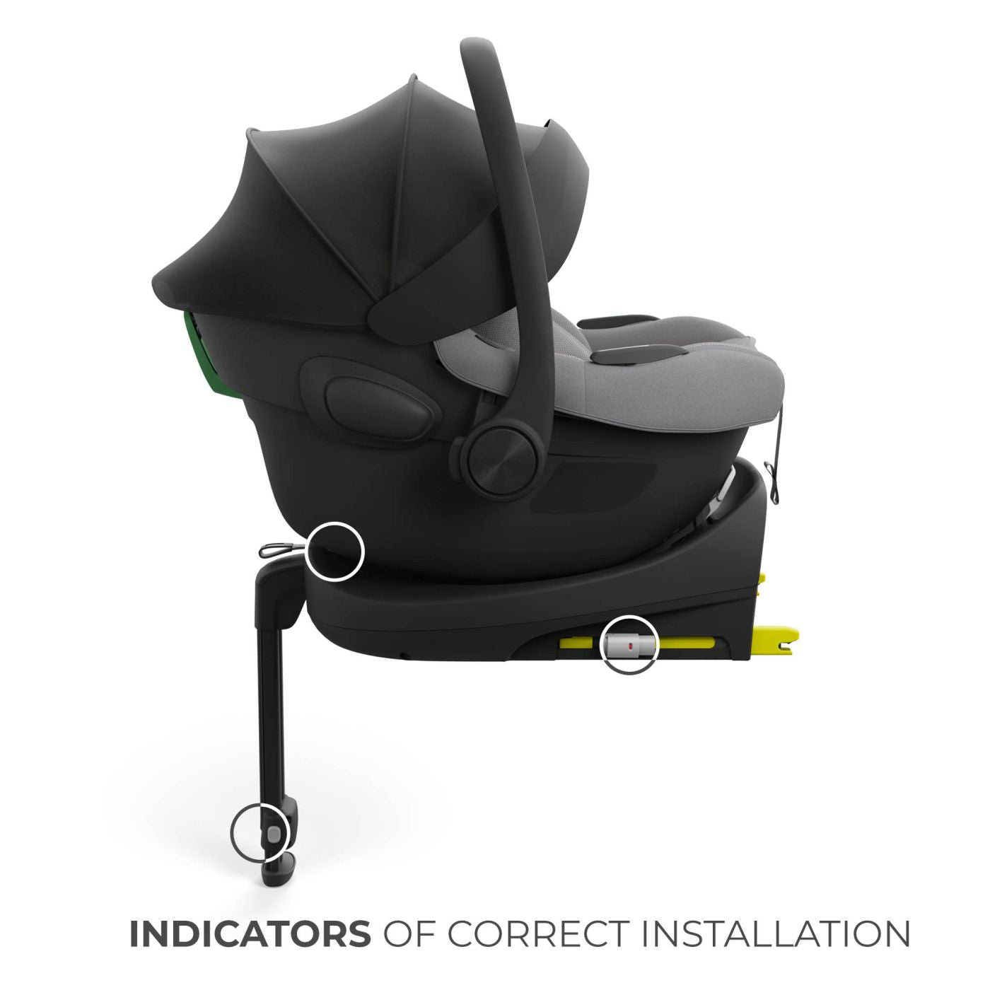 SCOICA AUTO KINDERKRAFT I-LITE 40-87 CM, BLACK - Imagine 26