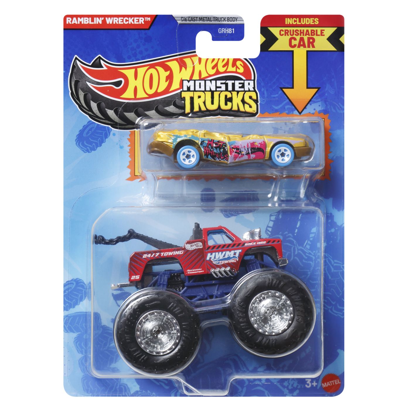 HOT WHEELS MONSTER TRUCK SI MASINUTA METALICA RACE ACE - Imagine 26