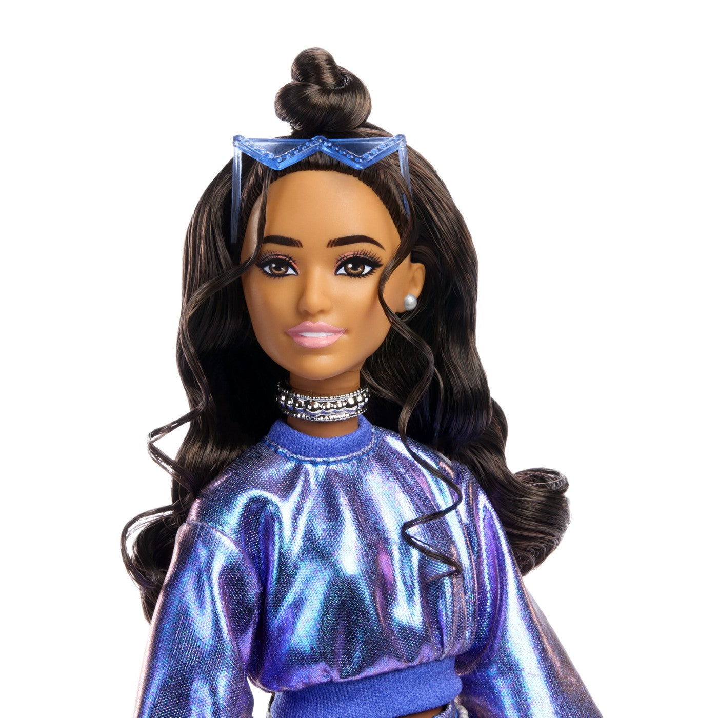 BARBIE DELUXE STYLE PAPUSA BARBIE CU SALOPETA ROZ SI PAR - Imagine 27
