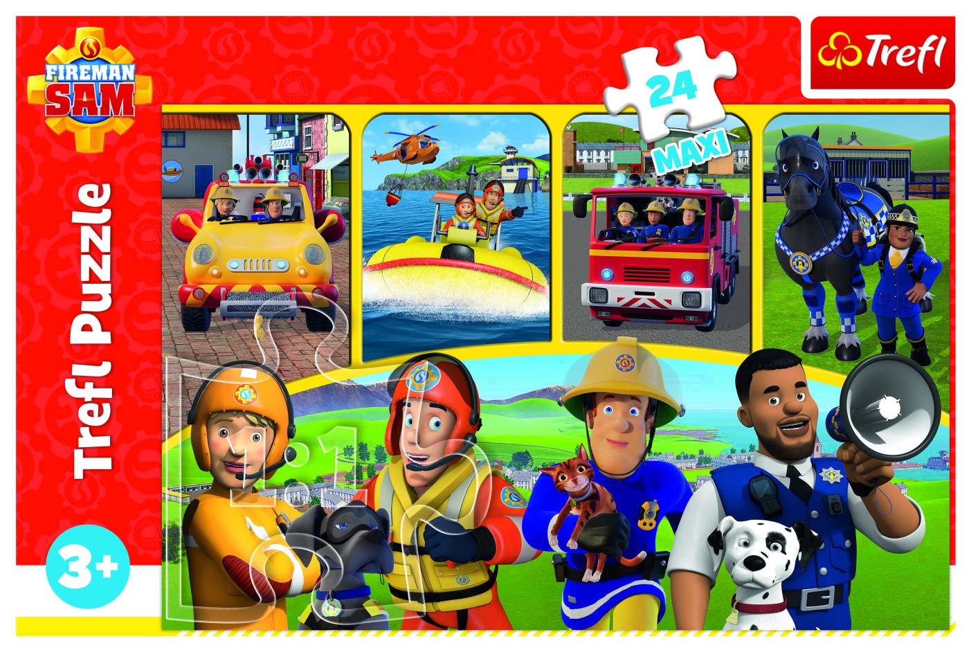PUZZLE TREFL 24 MAXI BRAVUL POMPIER SAM - Imagine 28