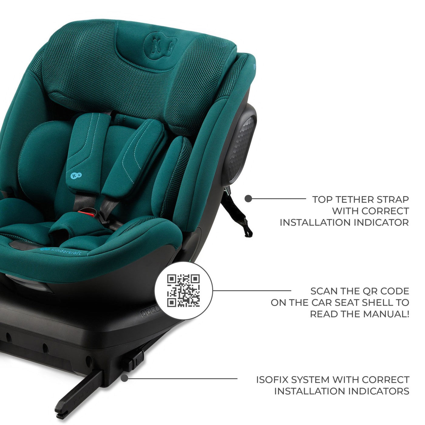 SCAUN AUTO KINDERKRAFT XPEDITION 3 I-SIZE 40-150 CM, BLACK - Imagine 29