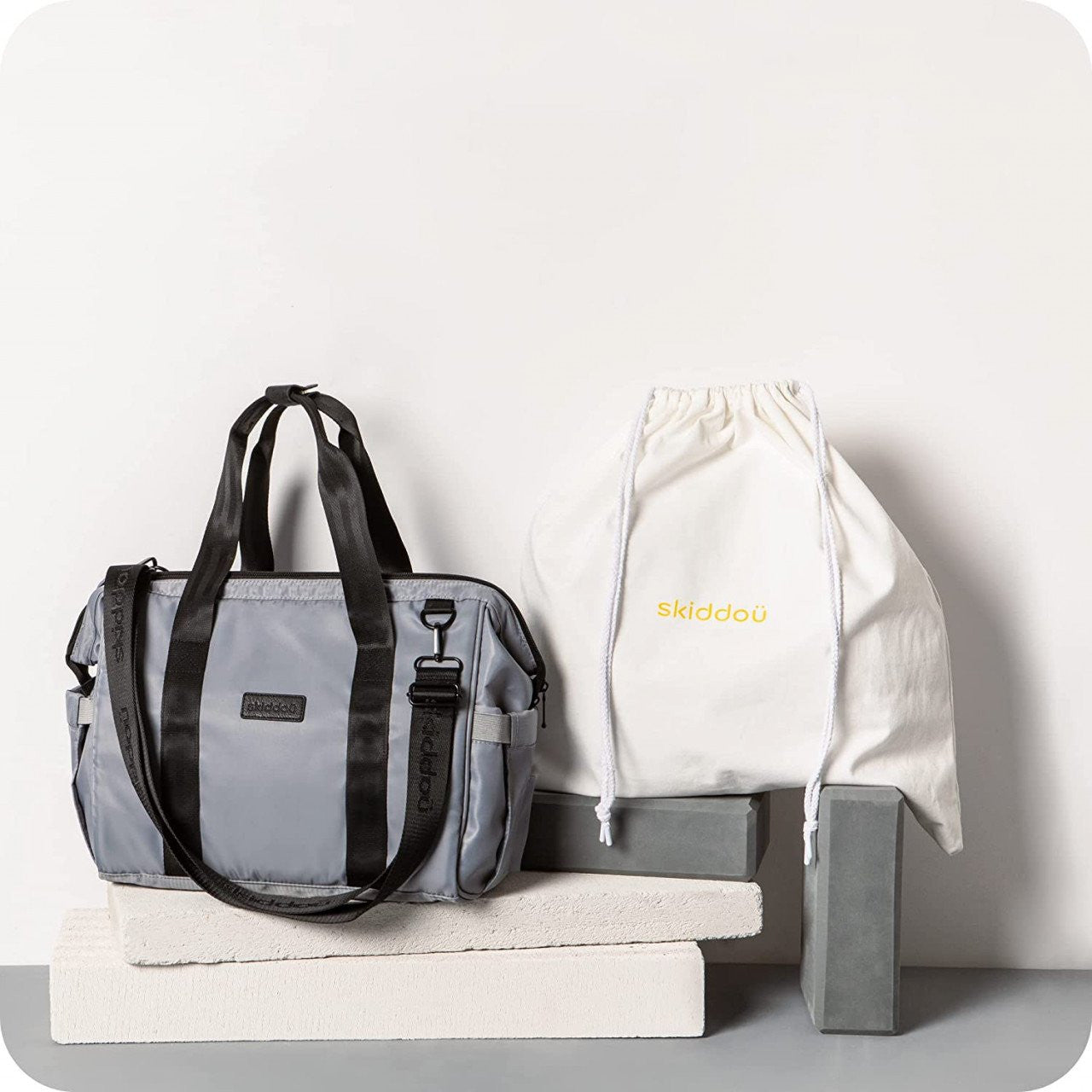 Geanta multifunctionala pentru parinti Skiddou Inger, - Gri