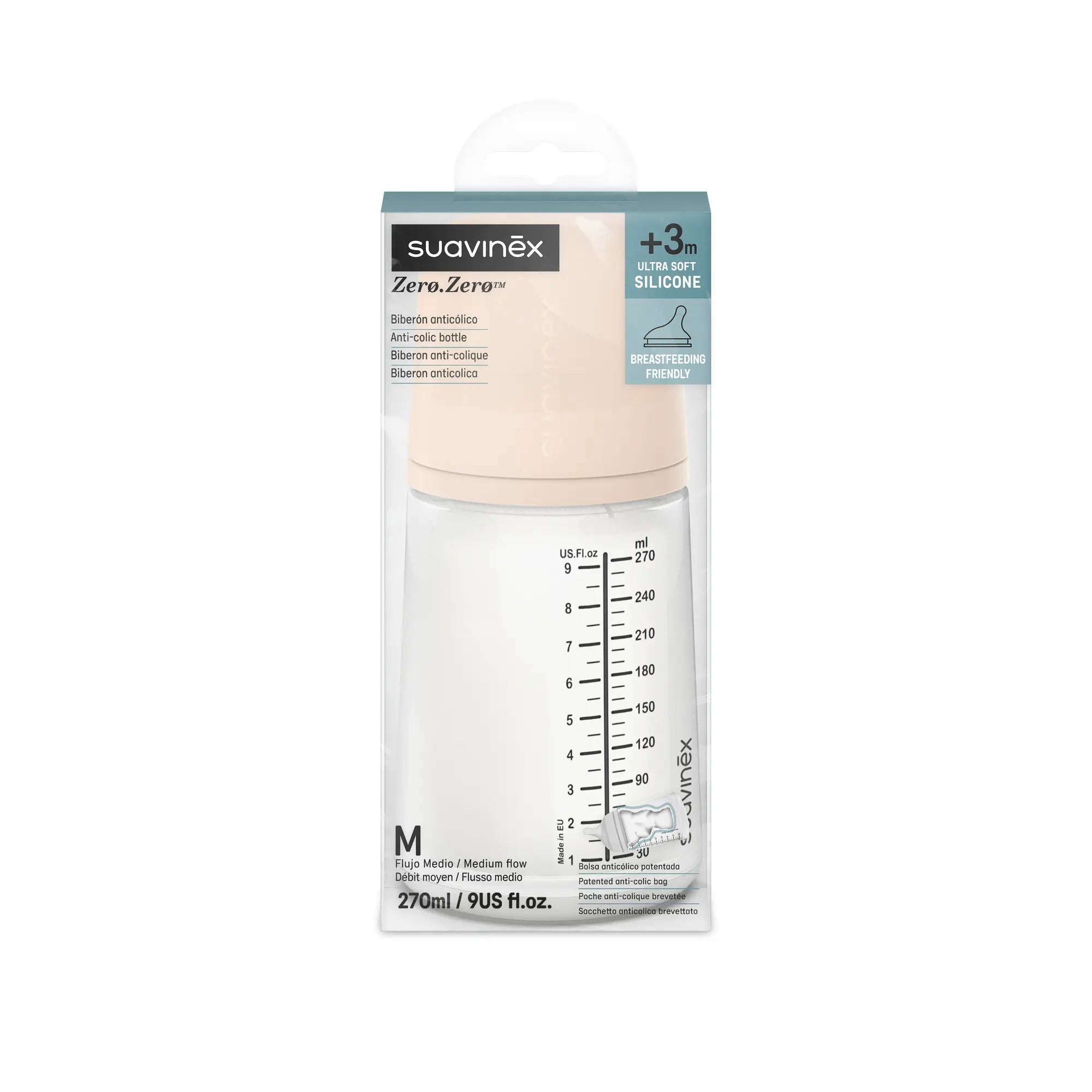 Biberon anticolici 270 ml, debit mediu M – fair | Zero Zero [ps:78b87924-5442-4e17-aef2-e13f8876d171]